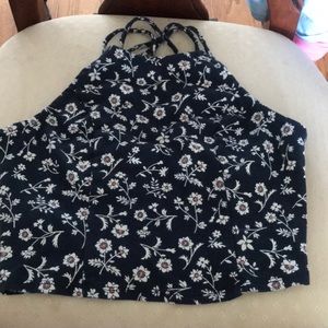 Crop floral top